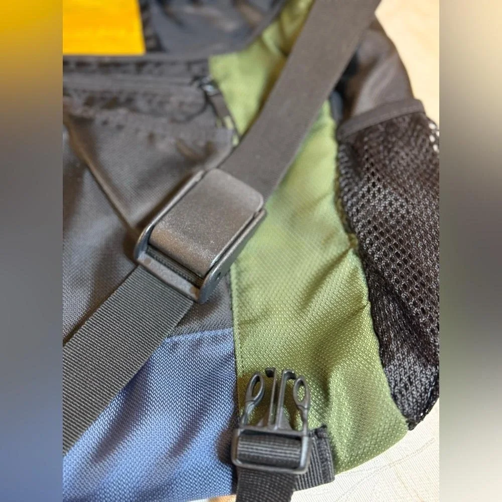 Vintage Eddie Bauer Outfitter EB-20‎ Messenger Bag Blue Green Black Laptop Case